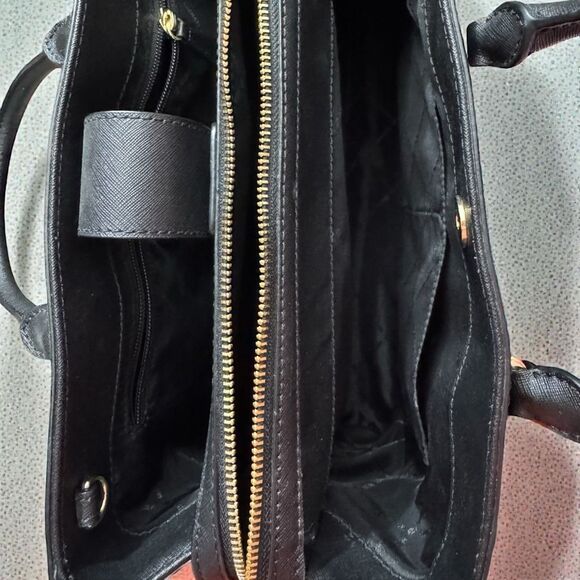 Michael Kors Black Serafino Leather Tote Bag / NWOT - Picture 5 of 7